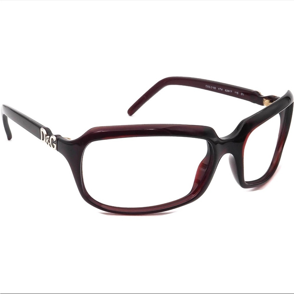 Dolce Gabbana Sunglasses 2192 K74 Burgundy Wrap Made In Italy 62 mm - Picture 3 of 8